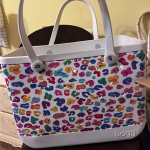 BOGG BAG Colorful Leopard Print Tote